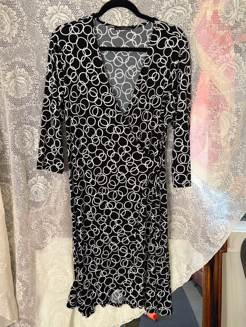 Faith, Love, Passion Wrap Midi Dress